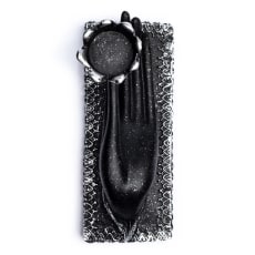 Bougeoir 'Main de Mudra', tenant une bougie. 21 x 8 x 10 cm/ 676 gr. - Superbe pièce !