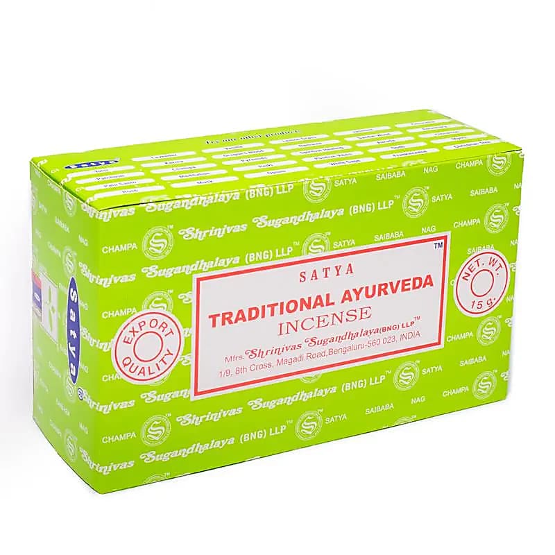 Encens 'Satya Agarbatti' – Série Classique. 23 parfums au choix ! Vendu à l’unité ou en pack de 12. Marque reconnue, qualité garantie pour vos ambiances !
