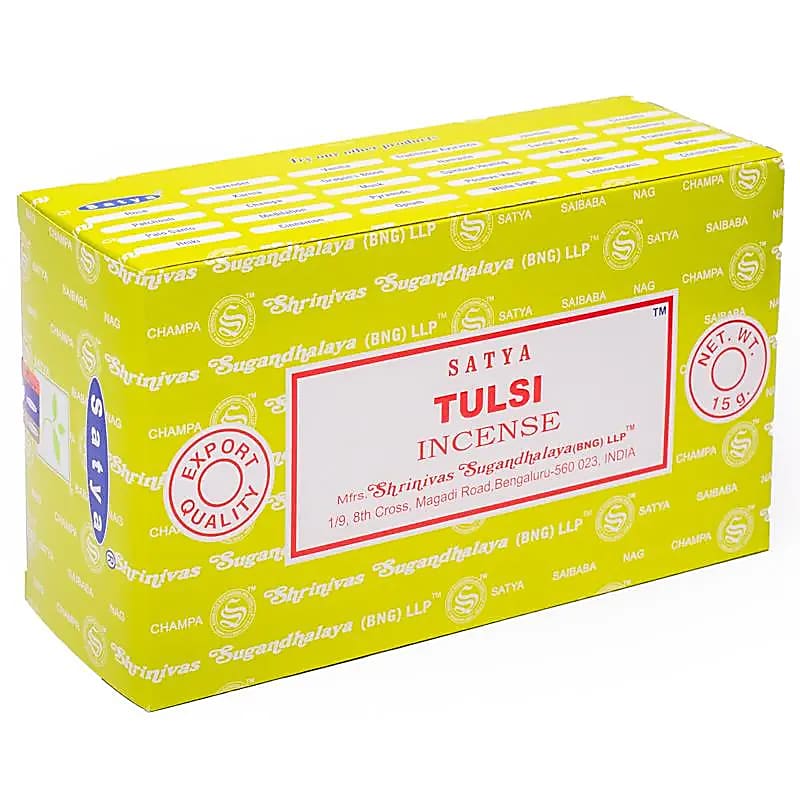 Encens 'Satya Agarbatti' – Série Classique. 23 parfums au choix ! Vendu à l’unité ou en pack de 12. Marque reconnue, qualité garantie pour vos ambiances !