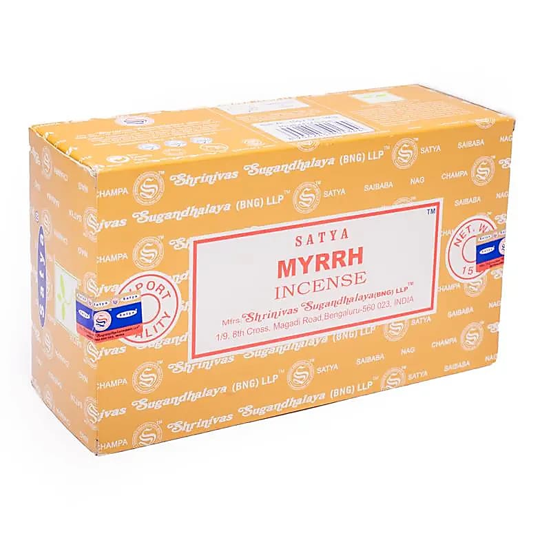 Encens 'Satya Agarbatti' – Série Classique. 23 parfums au choix ! Vendu à l’unité ou en pack de 12. Marque reconnue, qualité garantie pour vos ambiances !