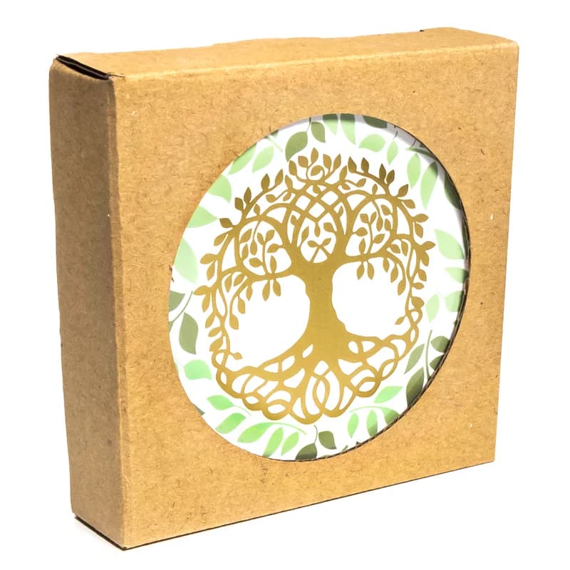 Sélection de dessous de verres, ensemble de 6 pièces avec de superbes motifs : Bouddha, éléphant, fleur de vie, mandala... 9 modèles aux choix, parfait !