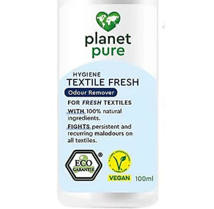 Spray détachant et désodorisant pour textile, 'naturel et biologique
'. Aux huiles essentielles de romarin et de lavande
. Flacon de 100 millilitres ! Vendu à l'unité ou par 10 !