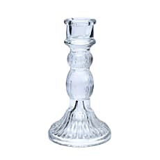 Bougeoir en verre pour bougie de table, de 8 ou 10 cm. Parfait pour maintenir en toute sécurité vos bougies préférés !