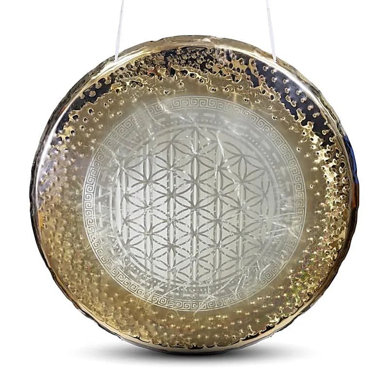 Sélection de Gong 'Collection 2025' – Ø 50-100 cm, avec ou sans motif 'Fleur de Vie' ou 'Mandala'