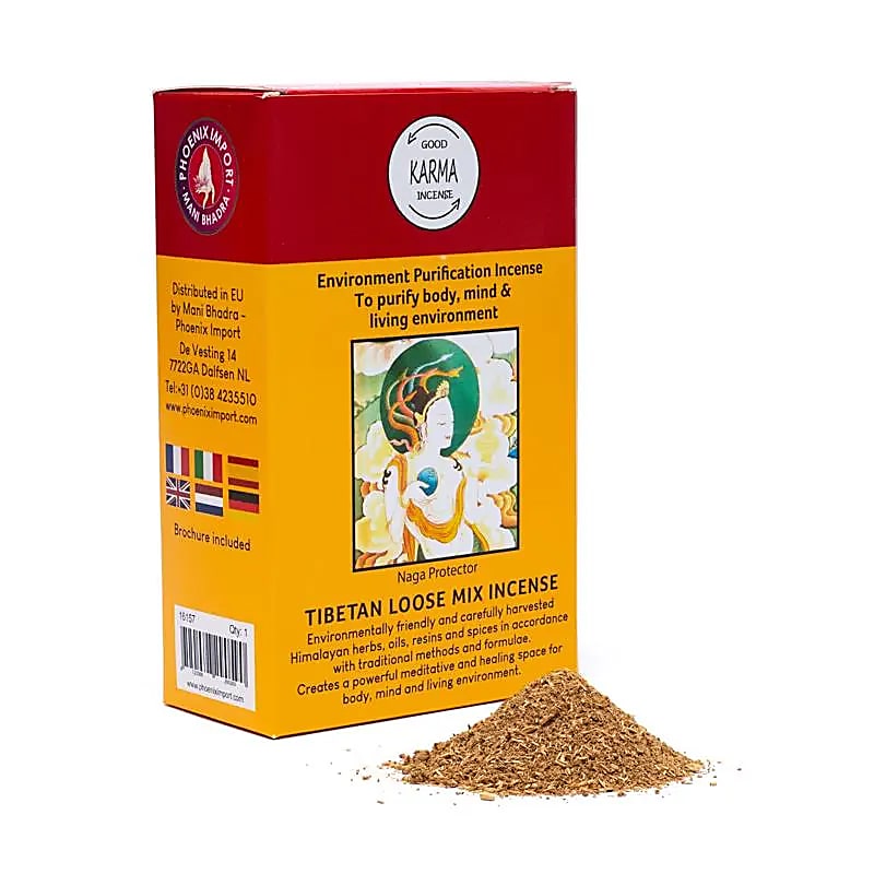 Encens original de chez 'Gangchen' en poudre - 12 parfums au choix - boîte de 130/ 140 gr. - Préparé par des moines de l'Himalaya .
Ingrédients 100% naturels !