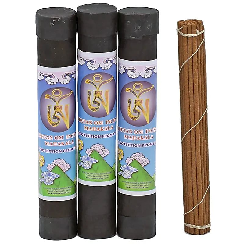 Encens 'OM Tibétain' – 4 parfums au choix. Bâtons de 20 cm (30 env./35 g). Fabriqué selon les principes tantriques Kavavira des plantes médicinales !