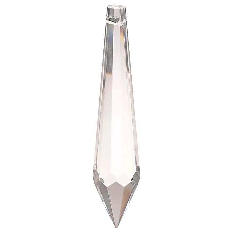 Cristaux Feng Shui en verre de 5,6 cm x 1,6 - 14 grammes. Apportent la lumière et la vie dans votre maison! L'arc en ciel sera multiplier par les nombreuses surfaces, dans les couleurs de l’arc en ciel, projetées et dansant dans toute la pièce !