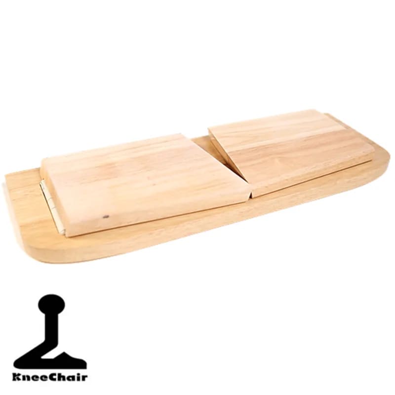 Banc de méditation en bois (Pin), élégant modèle pliable de 48 x 17 centimètres de hauteur, parfait pour voyage et pour le transport !