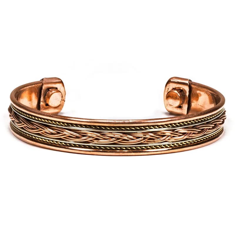 'Manchette' bracelet in copper – magnetic model