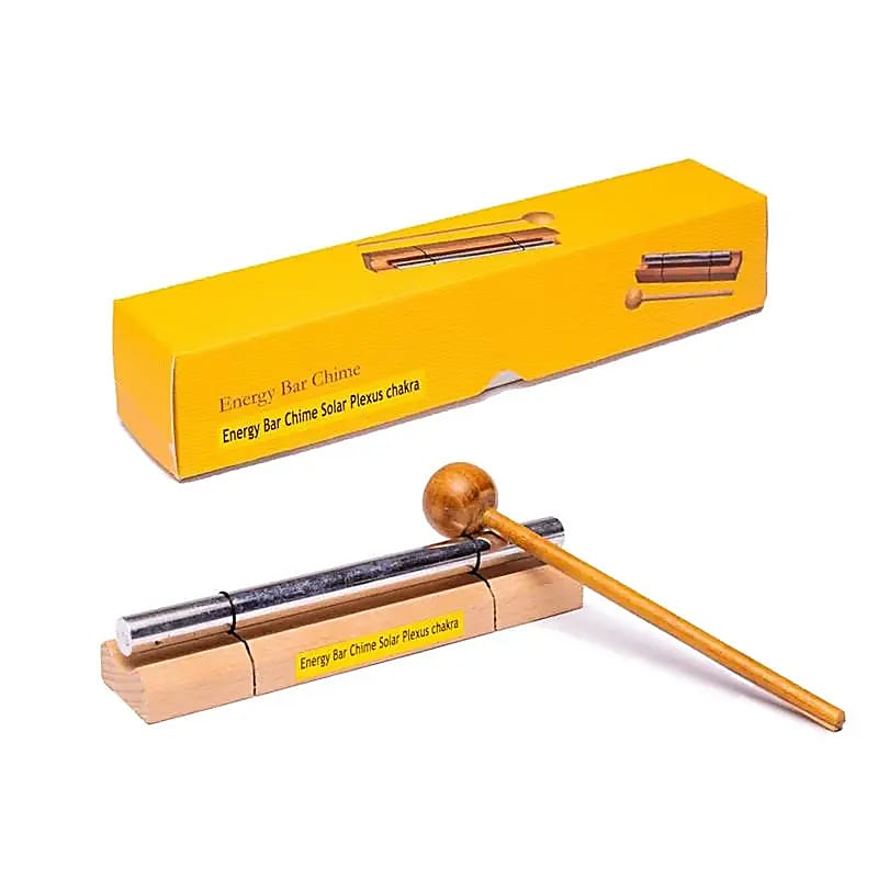Sélection d'energy chimes/ barres sonores, set de 7 barres 'Fréquences des 7 chakras' ! 16 à 20 cm, vendu avec maillet !