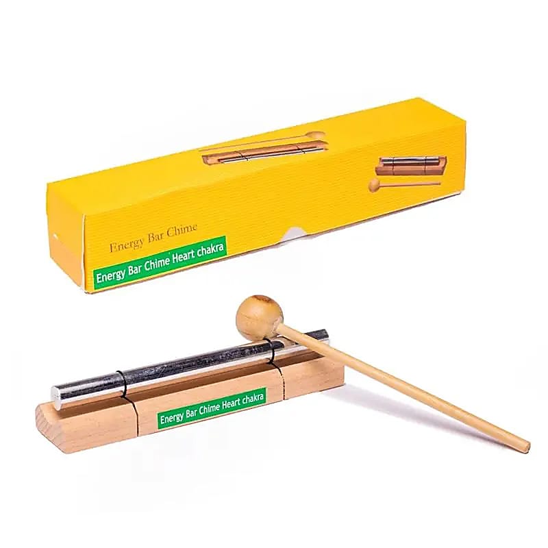 Sélection d'energy chimes/ barres sonores, set de 7 barres 'Fréquences des 7 chakras' ! 16 à 20 cm, vendu avec maillet !