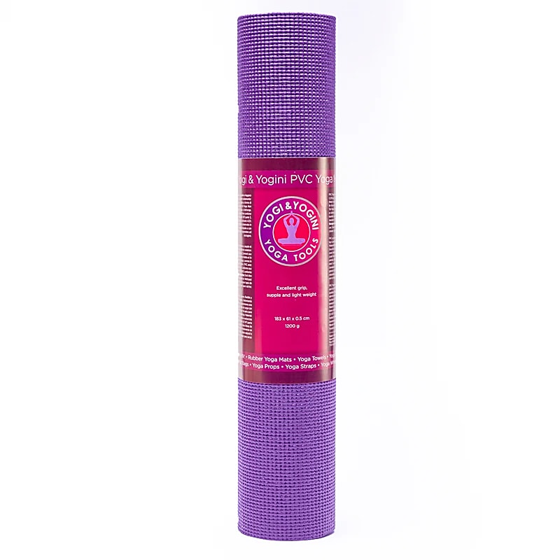 Tapis de yoga TPE en pvc, de 61x183x0.5 centimètres - 1,2 kilogrammes. Excellente adhérence, souple et léger. Convient aux formes de yoga d'intensité légère à moyenne, comme le Hatha et le Yin Yoga !