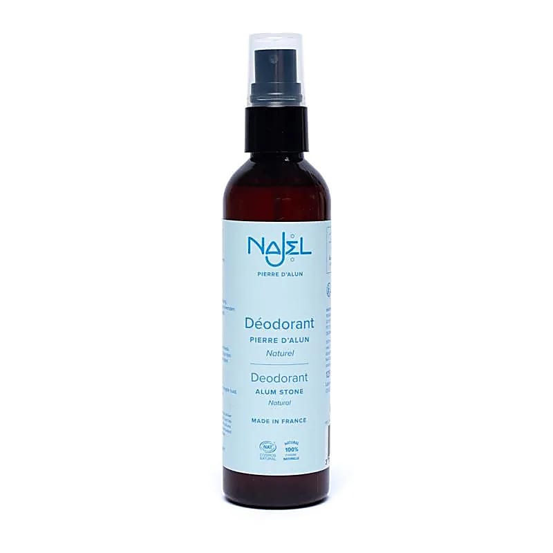 Pierre d'alun (Alun de potassium), en bloc de 100 grammes ou en spray de 155 gr. Déodorant naturel, pour lutter efficacement contre les odeurs corporelles indésirables.
Hypoallergénique, peut être utilisé au quotidien, parfait comme après rasage !
