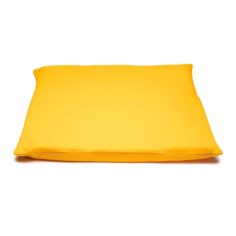 Housse pour tapis de Méditation en coton, 7 couleurs au choix + 1 Modèle en chanvre + option 'carré en mousse pour rembourrage'. taille 65x65x5 centimètres. Fait au Népal !