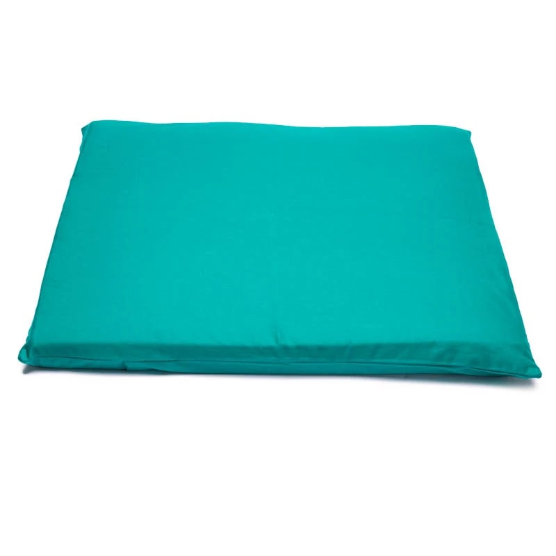 Housse pour tapis de Méditation en coton, 7 couleurs au choix + 1 Modèle en chanvre + option 'carré en mousse pour rembourrage'. taille 65x65x5 centimètres. Fait au Népal !