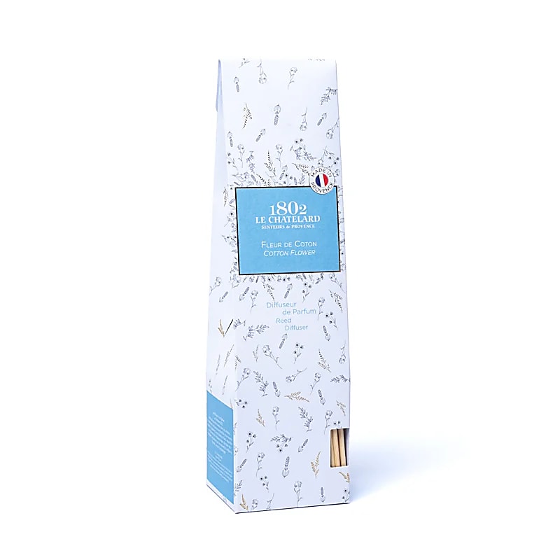 Diffuseur de parfum à tiges de roseaux de chez 'Chatelard' - 120 ml - 7x6,5 cm - Très bonne qualité !