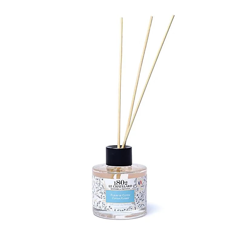 Diffuseur de parfum à tiges de roseaux de chez 'Chatelard' - 120 ml - 7x6,5 cm - Très bonne qualité !