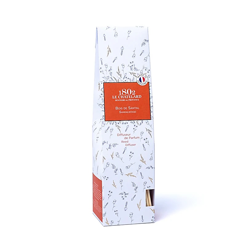 Diffuseur de parfum à tiges de roseaux de chez 'Chatelard' - 120 ml - 7x6,5 cm - Très bonne qualité !