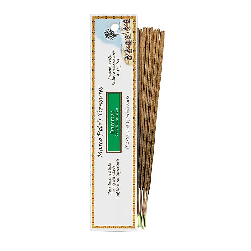 Encens 'Marco Polo's Treasures' â Fiore d'Oriente. 100% naturel, 18 parfums au choix. 10 bĂątons de 23 cm, 60 Ă 80 min de combustion. QualitĂ© parfaite !