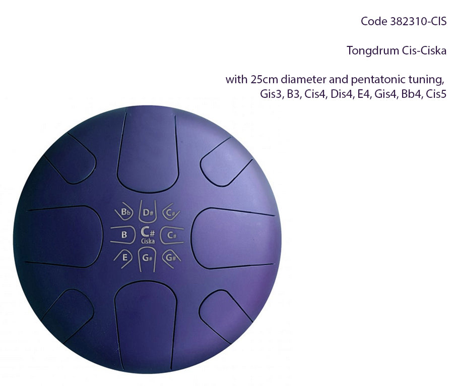 Tongdrum/Handpan, 25cm diameter x 13 centimeters height - 2.40 kilograms 5 models to choose from!