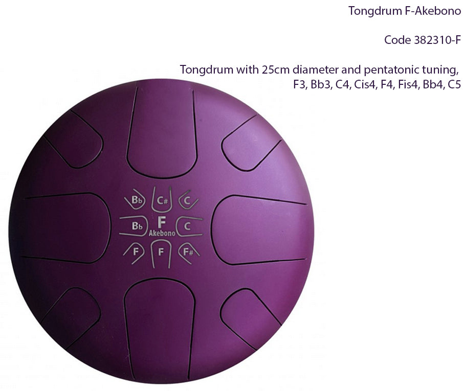 Tongdrum/Handpan, 25cm diameter x 13 centimeters height - 2.40 kilograms 5 models to choose from!