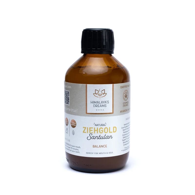 Sélection de 2 huiles Ayurvédique de chez 'Himalaya's Dreams' : Ziehgold 'Shakti' est tonifiante et régénérante et Ziehgold 'Santulan', apaise et renforce spécifiquement les gencives et la muqueuse buccale ! Très efficasse !