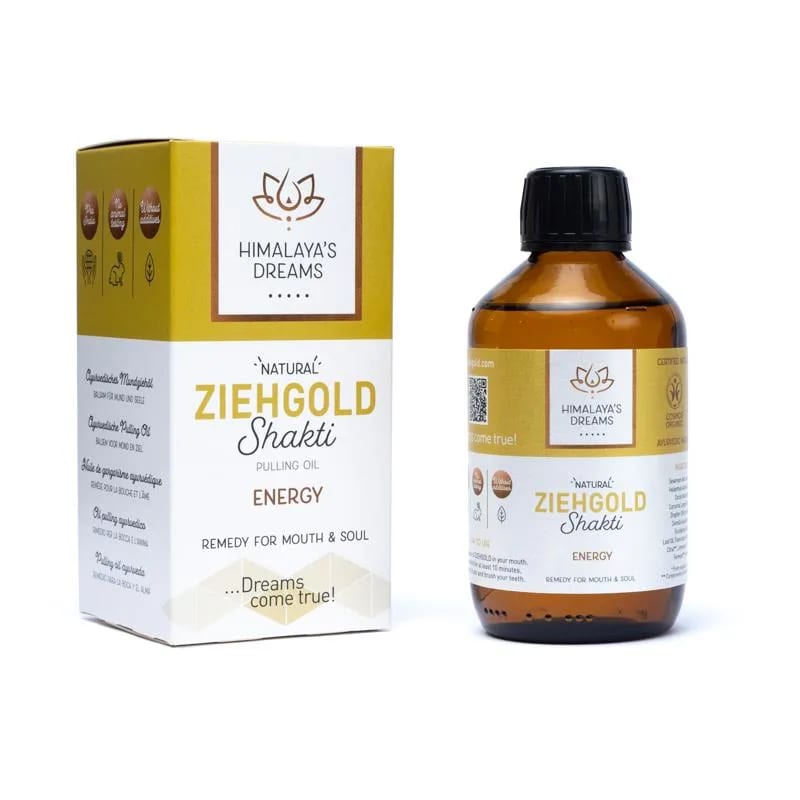 Sélection de 2 huiles Ayurvédique de chez 'Himalaya's Dreams' : Ziehgold 'Shakti' est tonifiante et régénérante et Ziehgold 'Santulan', apaise et renforce spécifiquement les gencives et la muqueuse buccale ! Très efficasse !