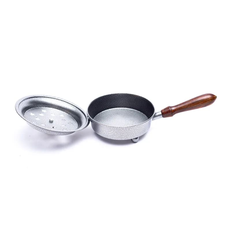 Pot porte-encens avec couvercle et poignée, ±15x26 cm - 505 gr. - Facile pour manipuler en toute sécurité. Convient également pour tout type d'encens !