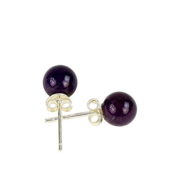 Puces/ Clous/ Boucles d'oreilles en Jade, Améthyste, Labradorite, perle Biwa (Tahiti); qualité AA à AAA. Finition Argent 0.925, très élégantes, fines, parfait !
