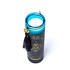 Bougies 'd'intentions' aux huiles essentielles et avec pierres précieuses, de chez 'Song of India'. 20 ou 80H de combustion ! Lorsque la bougie brûle, les pierres précieuses coulent avec la cire, une fois terminée, vous conserver les pierres !
