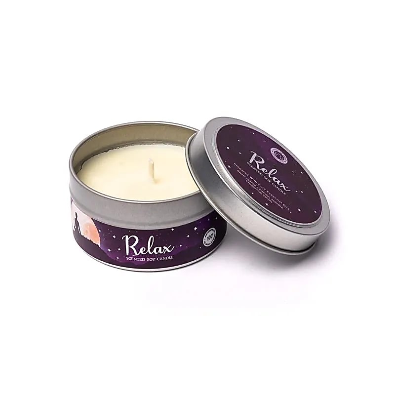 Bougie 'pour le soir' de chez 'Song of India', en cire de soja avec cire de palme RSPO durable. Parfumée avec des huiles essentielles naturelles. Durée de combustion : ±10 heures. Mèche en coton pur. Dimensions : 7 x 4 cm - 80gr.
