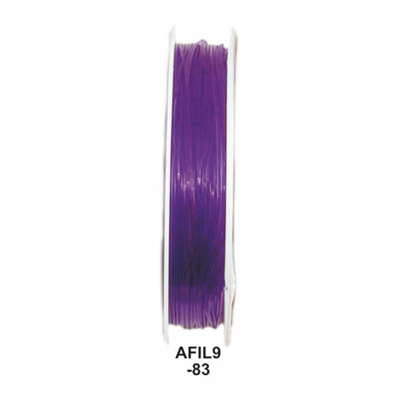 Sélection de fils divers 'spécial bijouterie' : Fil élastique transparent 8mm ou 10mm, ou couleurs 8mm. Bobine de fil en cordon de coton ciré noir de 15mm (bobine de 7 ou 450m.) !