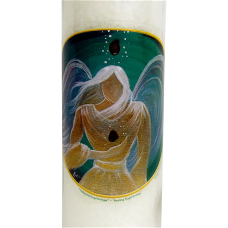 Bougies des 3 Anges, d'une durée de 100 Heures à la stéarine, 21 cm x 6,5 cm. Ange de l'amour , Ange de la guérison , Ange de l'amour !