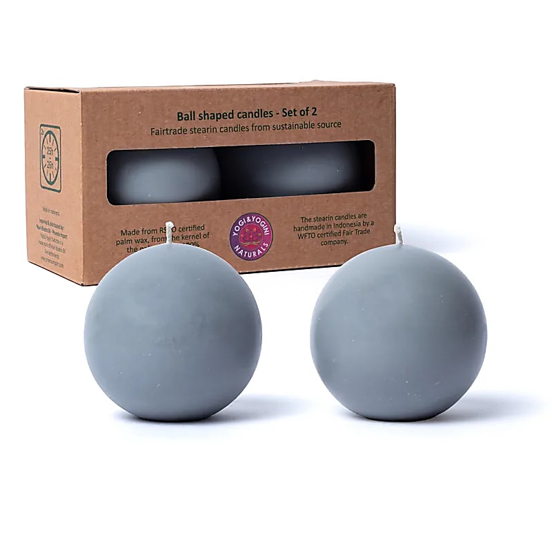 Set de 2 Bougies rondes non parfumé - 7,5cm - Combustion 25/ 26H - A la stéarine végétale 100% naturelle issue de l'agriculture raisonnée. Pas de fumée, flamme stable, mèche en coton !