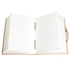 📔 Carnets en papier recyclé – 100 pages blanches, cordon de fermeture – Modèles Fleur de Vie ou Éléphant – Écologiques & élégants !