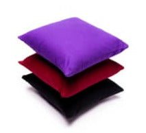 Sélection de 3 mini-coussins de Yoga ou Méditation en coton avec le motif du Lotus, de 28 x 28 centimètres de longueur x 9 d'épaisseur - 0,740 kilogrammes. Housse extérieure en coton ! La housse intérieure est remplis de graines de Sarrasin !