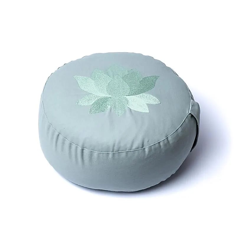 Coussins de Méditation/ Yoga, en coton biologique (OCS). 33 centimètres de diamètre x 17 centimètres de hauteur. 2100 grammes. De chez Yogi & Yogini, fait en Inde !
