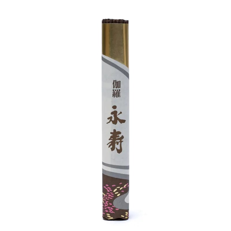 Encens japonais de prestige Kyara – bois d’agar et benjoin, senteur mystique et noble (14–15 cm / 24 g) !