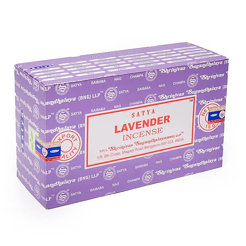 Encens 'Satya Agarbatti' – Série Classique. 23 parfums au choix ! Vendu à l’unité ou en pack de 12. Marque reconnue, qualité garantie pour vos ambiances !
