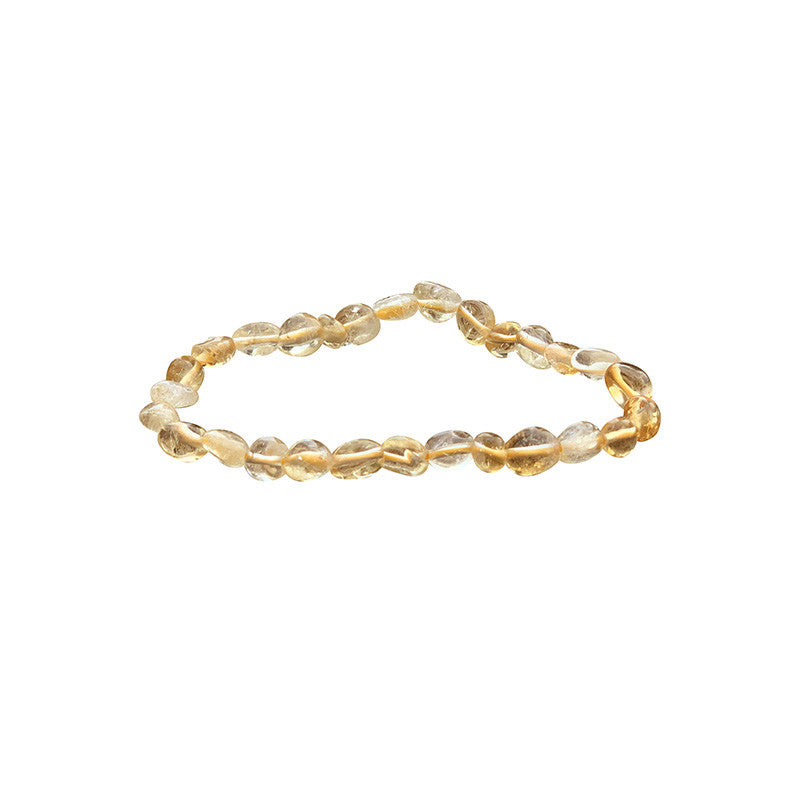 Citrine (quartz), bracelet de 17 à 21cm, collier de 42cm et sautoir de 60cm. Perles de type 'Graine' de formes naturelles montées sur fil de haute résistance !