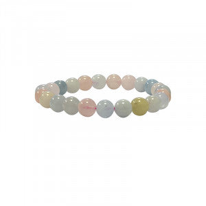 Béryl (Aigue-marine • Morganite • Émeraude) – Perles rondes 6 ou 8 mm • Fil de 38/39 cm • Bracelet 17 à 21 cm • Collier 45 cm • Sautoir 60 cm. Qualité AA à AAA – Superbes perles d’une grande pureté !