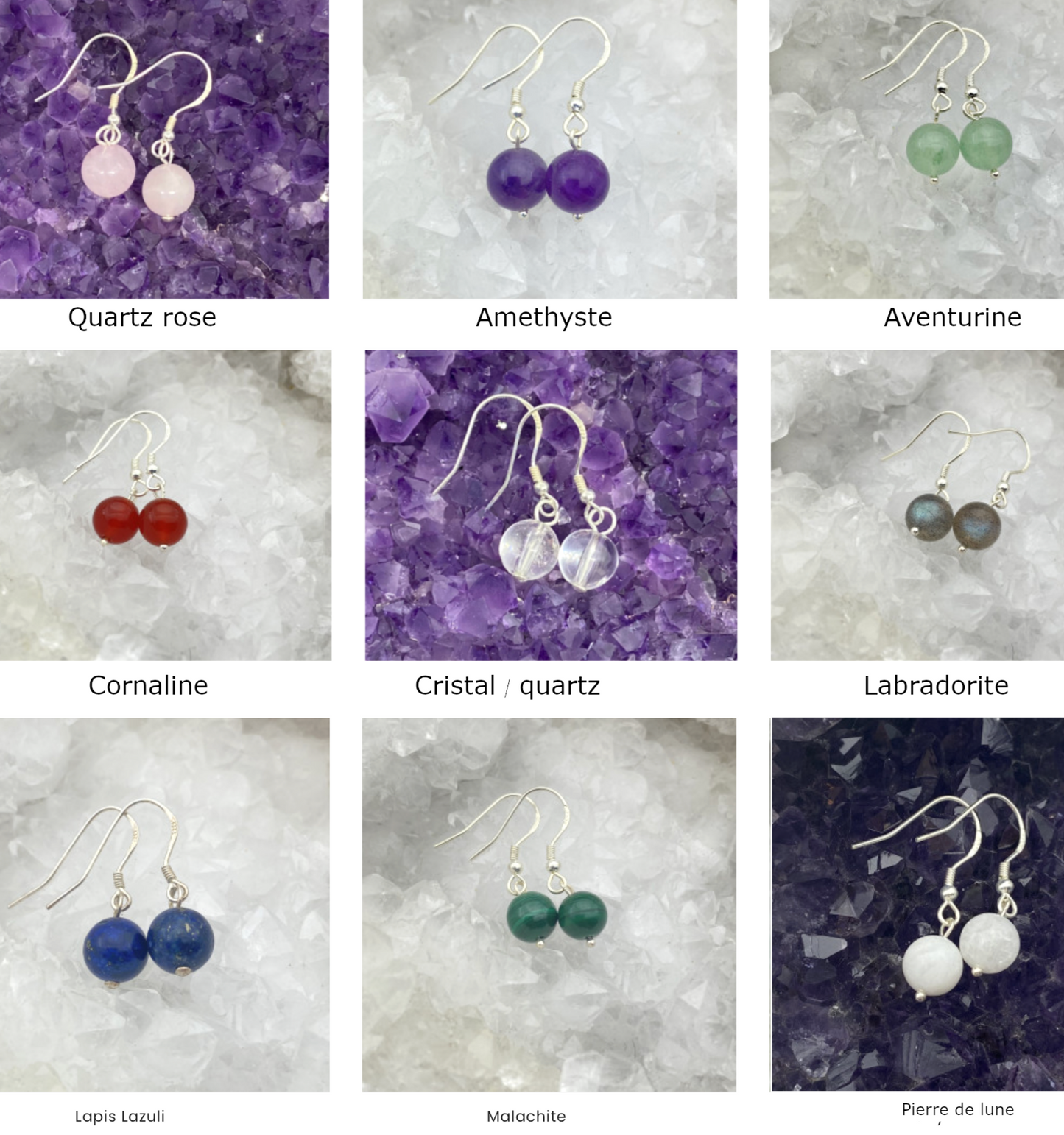 Boucles d'oreilles en perles, Collection 'One pearl', qualité AA à AA, montées par 'Zen Curiosity'. Vendu en perle 6 ou 8 millimètres. 3 finitions : Argent, laiton ton Argent ou doré + options pour des choix de montures !