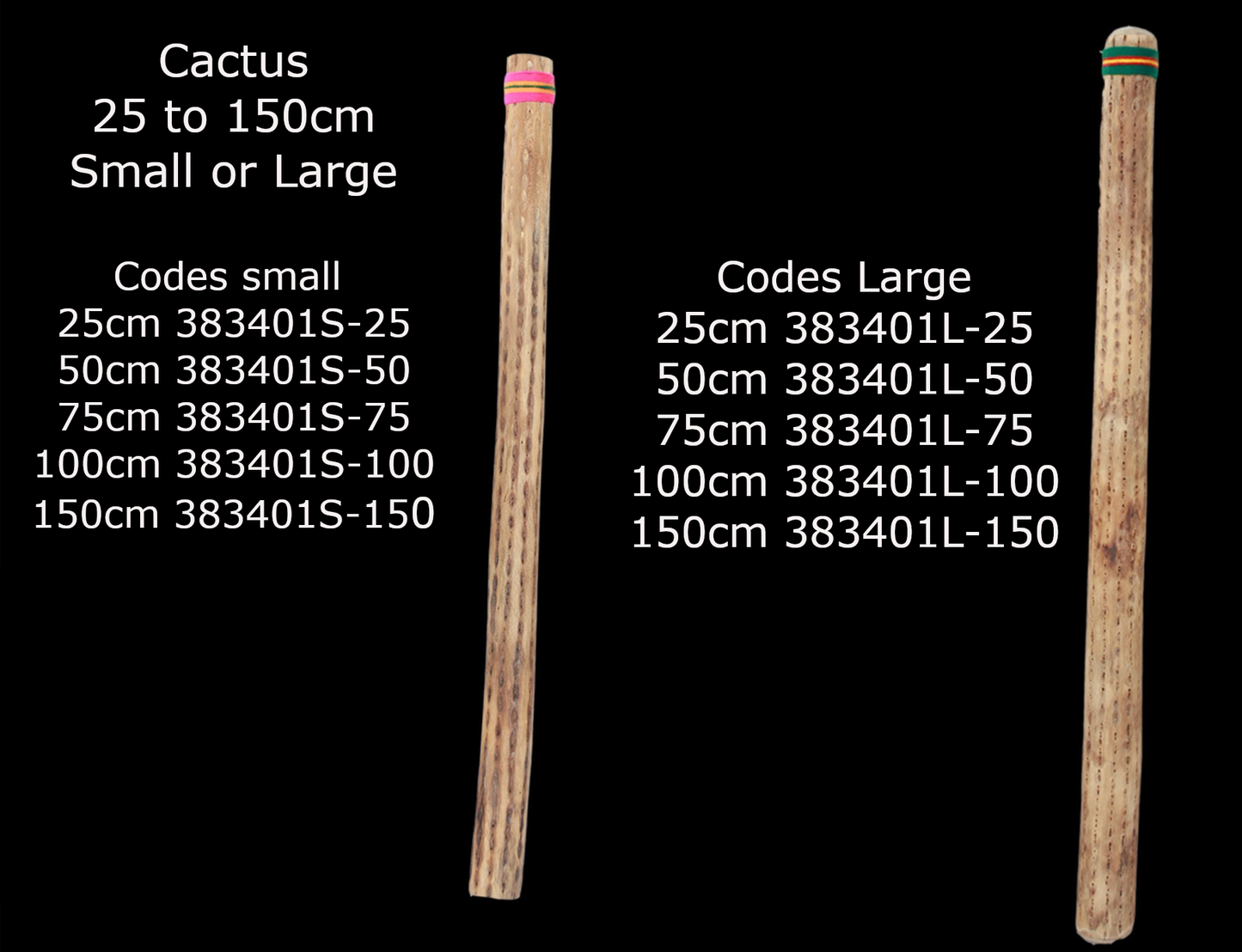 Sélection de bâtons de pluie de 25 à 150 cm, en bambou, cactus ou acajou. Parfait pour les séances de méditations, bains sonores...