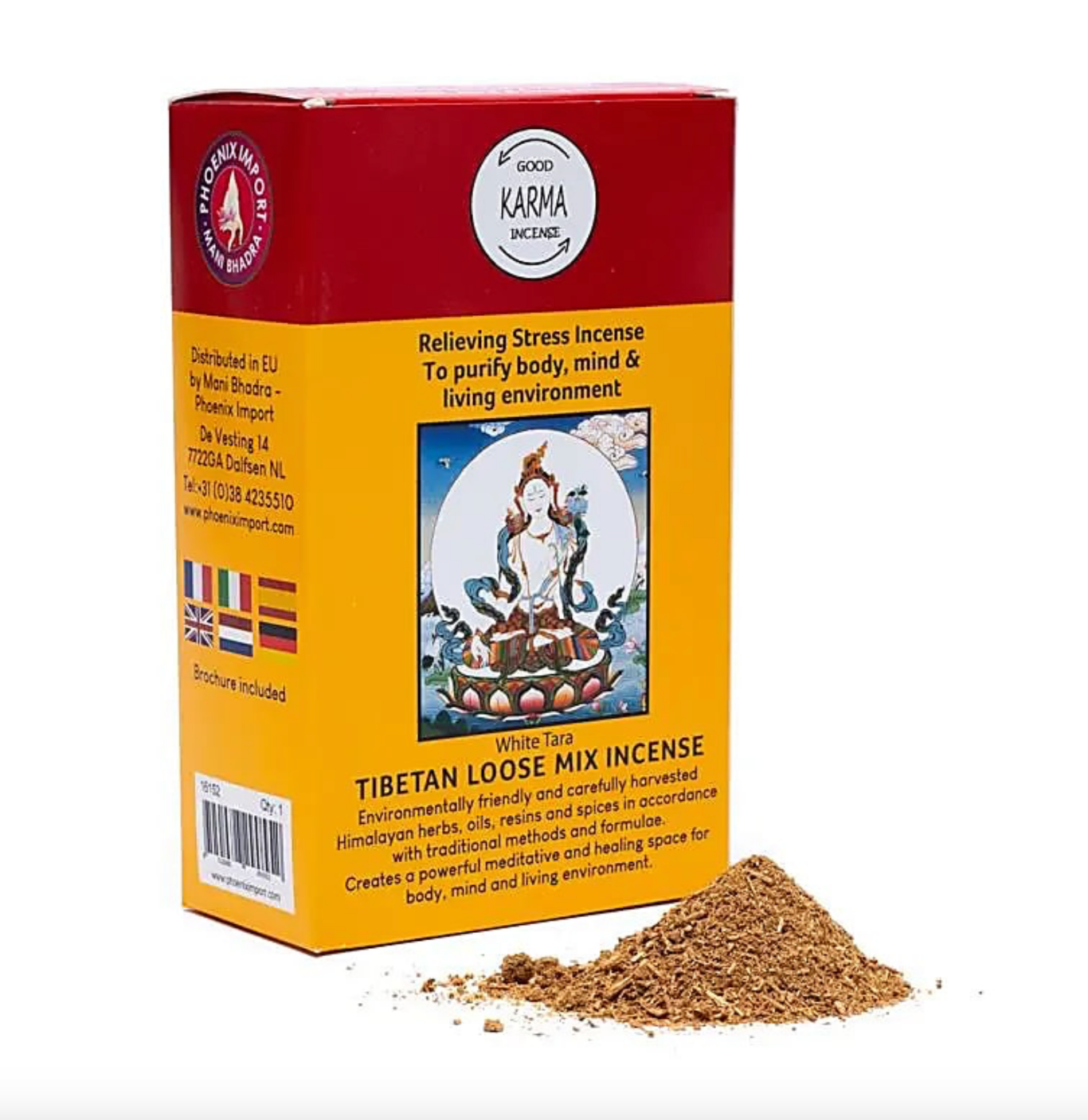 Encens original de chez 'Gangchen' en poudre - 12 parfums au choix - boîte de 130/ 140 gr. - Préparé par des moines de l'Himalaya .
Ingrédients 100% naturels !