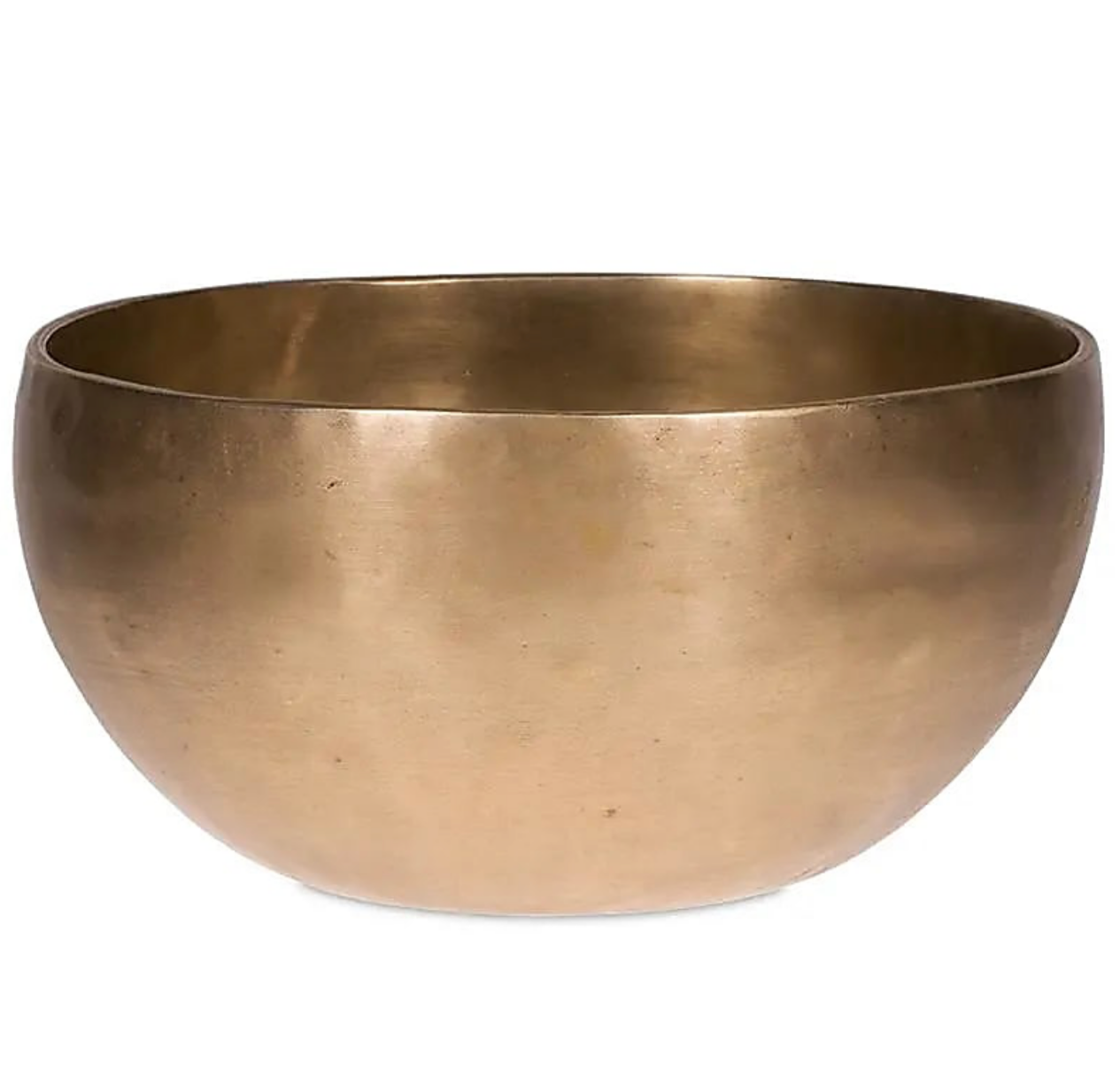 Bol avec gravure de la déesse 'Saraswati' en fond, de 12 cm - ± 500 gr. Vendu avec maillet adapté, magnifique pièce !