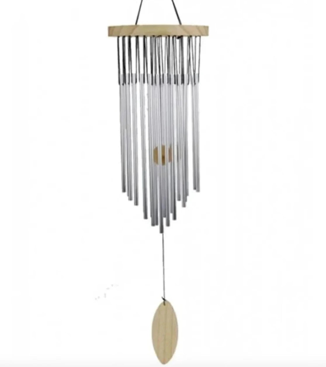 Carillon à vent a "22 tubes" qui forment une gamme musicale harmonieuse et très riche ! 40 cm - 222 g. Une superbe réalisation !