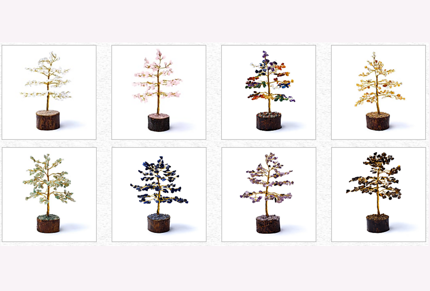 Arbre de vie, 8 pierres au choix, d'environ 11/ 12 centimètres de hauteur. Belles finitions, très belle qualité, magnifiques pièces !