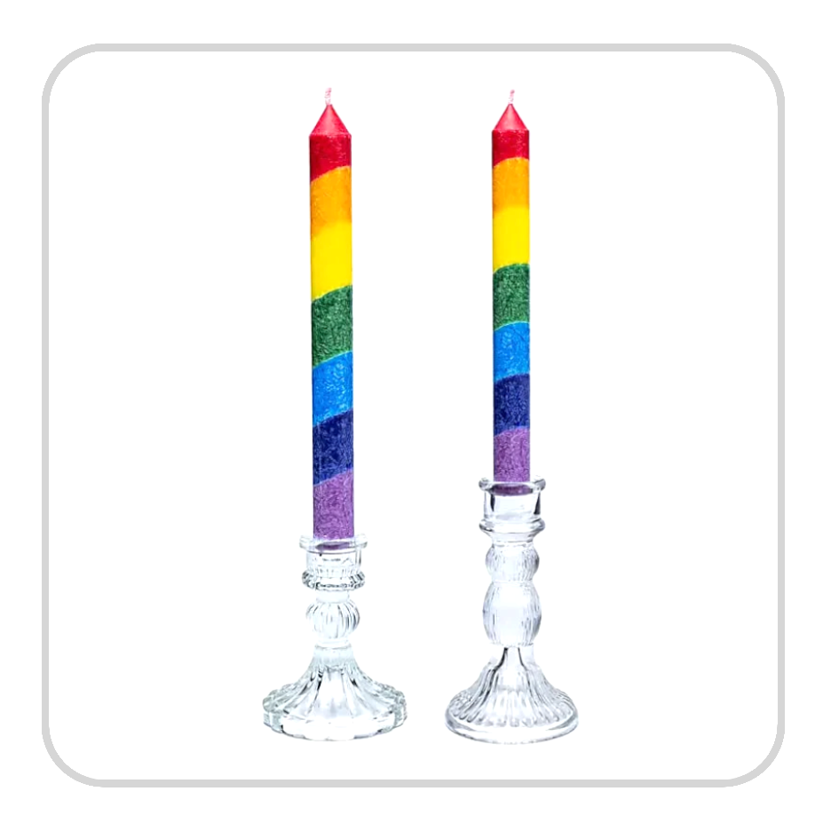 Bougeoir en verre pour bougie de table, de 8 ou 10 cm. Parfait pour maintenir en toute sécurité vos bougies préférés !