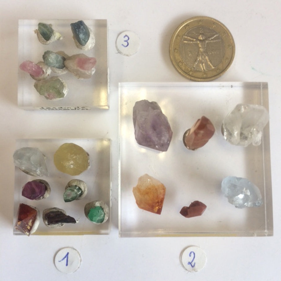 The 'Crystal Gardens' concept features 3 unique kits to choose from. These valuable crystals are renowned for their gem-like qualities, colors, and shapes. These are nature's little wonders!