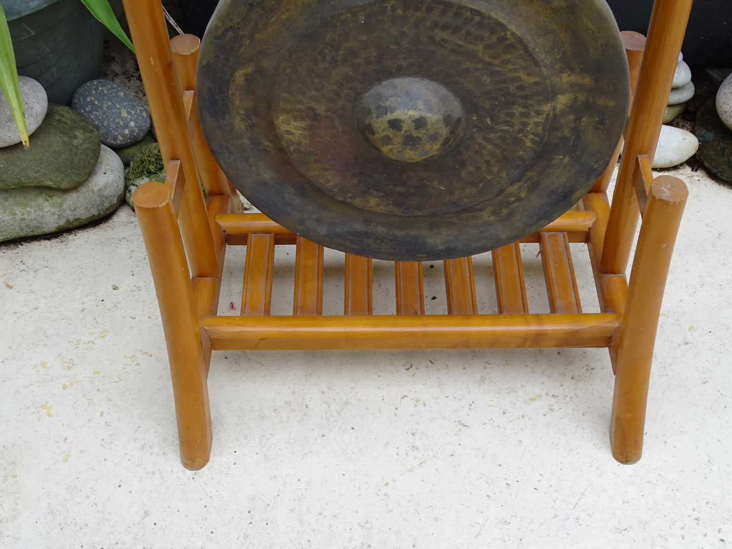Gong ancien du Viet-Nam, Ø 35 centimètres x 8 . vendu avec maillet avec ou sans support en bois !